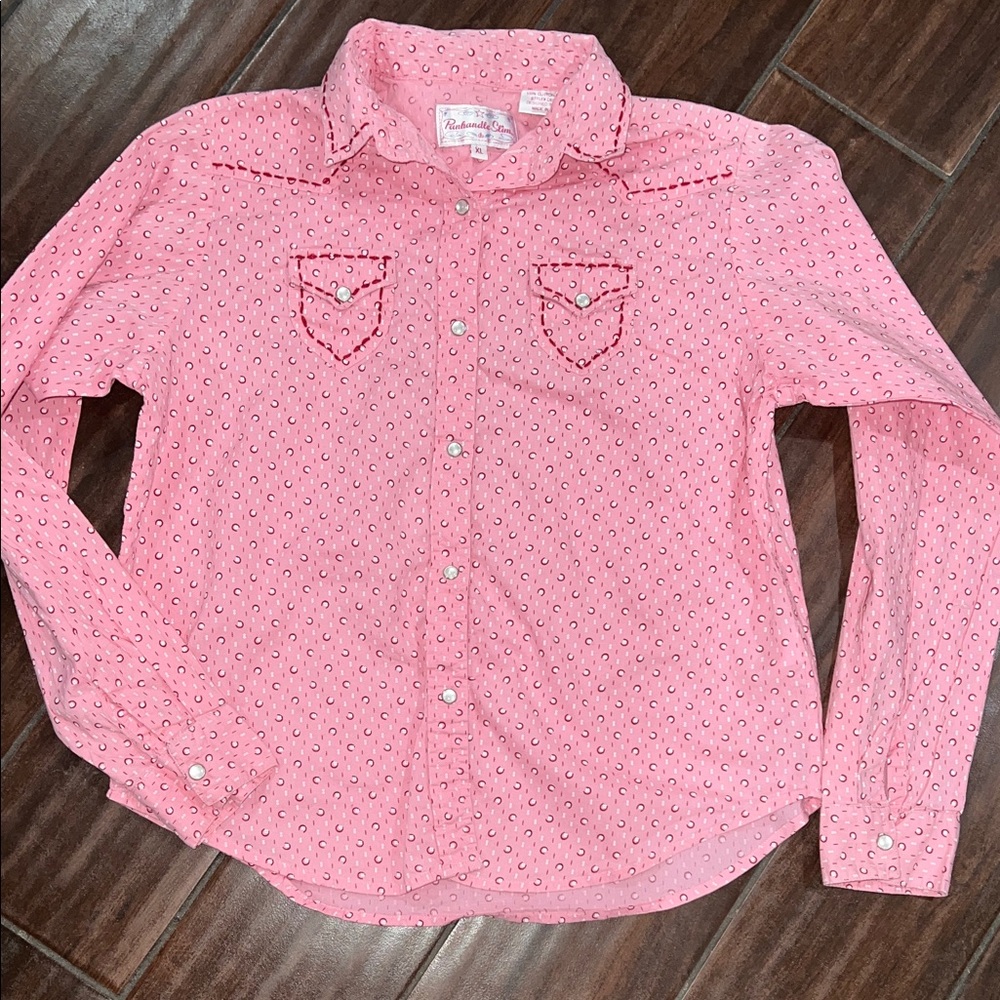 Panhandle Slim Pink Button Down Kids Shirt
